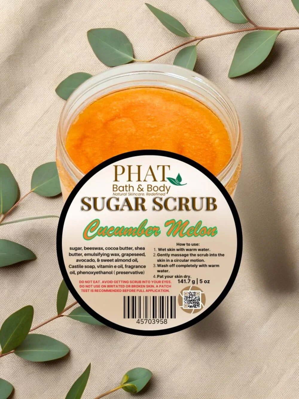 Phat Bath & Body Cucumber Melon Sugar Scrub